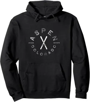 Aspen Colorado Graphic Vintage Ski Hoodie Sweatshirt Pullover Hoodie