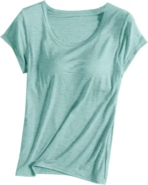 Cap Sleeve Tank Tops Women Trending Classic Solid Color Padded Crewneck Basic Going Outdoor Hiking T-Shirts