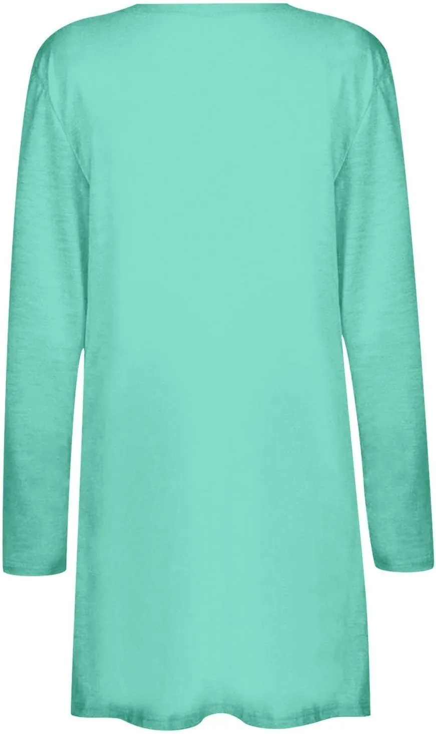 Cardigan for Women, Plus Size Long Sleeve Open Front Lightweight Cardigan Casual Soft Solid Jackets with Pockets