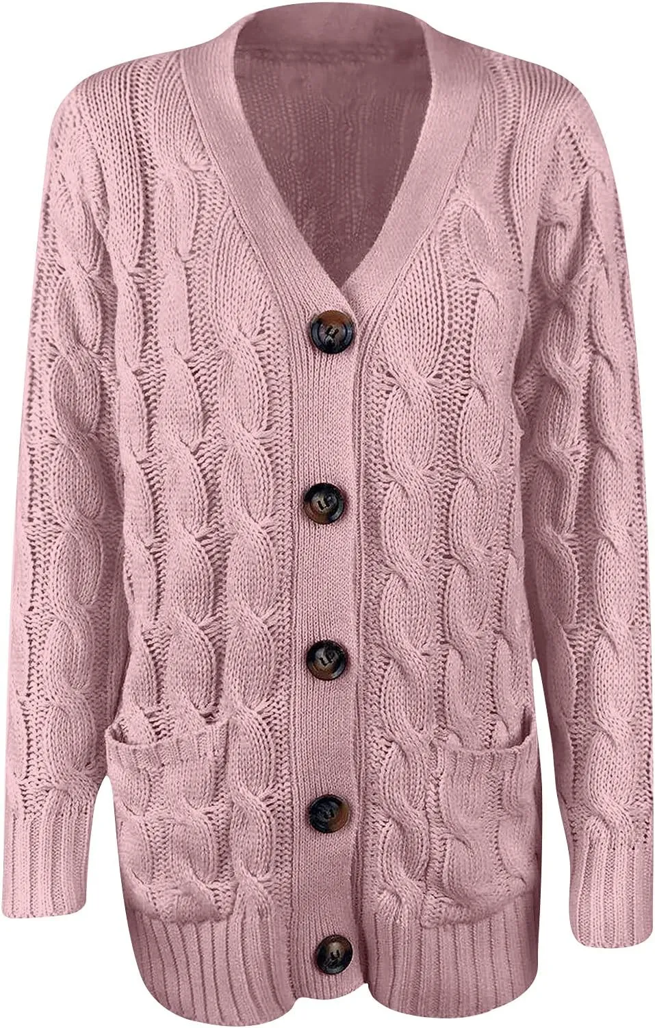 Cardigan Sweaters for Women,Button Down Cable Knit Sweater Open Front Cardigan Sweaters Fall Winter Outfits Outerwear