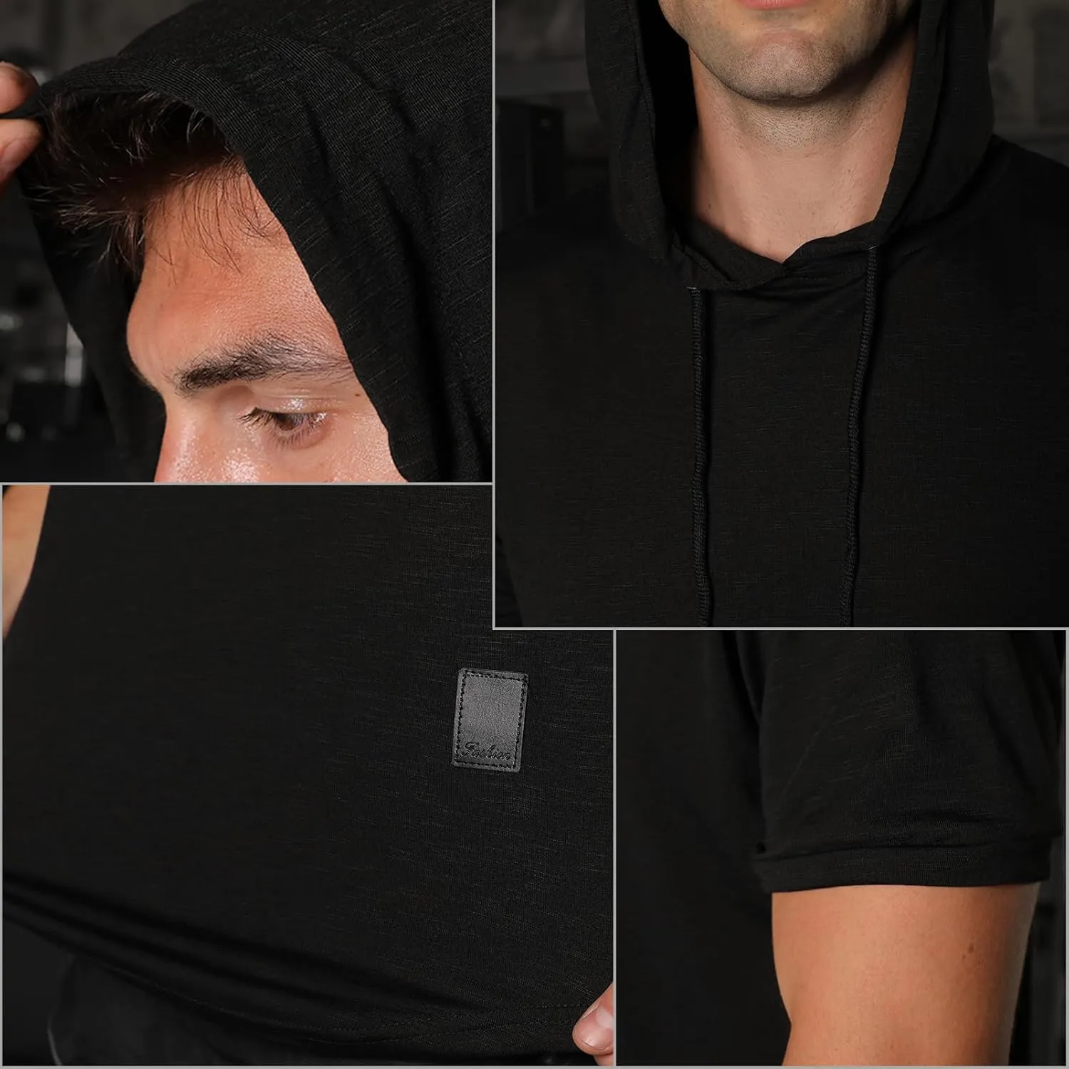 Cot-Oath Mens Workout Sweatshirt Athletic Hoodies - Stylish Gym Running Hoodies Lightweight Pullover