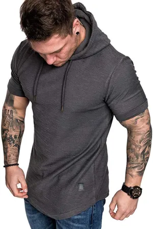 Cot-Oath Mens Workout Sweatshirt Athletic Hoodies - Stylish Gym Running Hoodies Lightweight Pullover