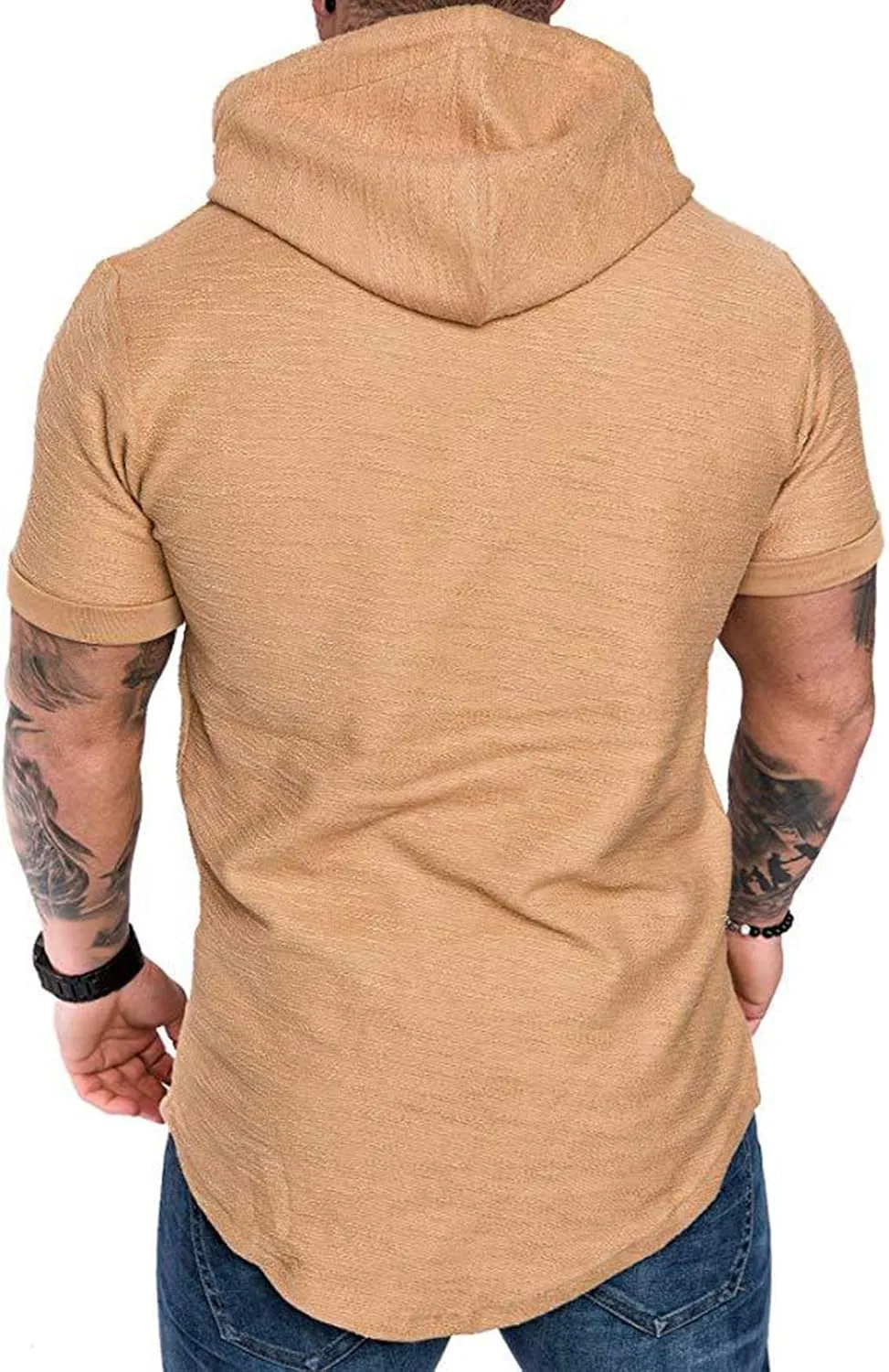 Cot-Oath Mens Workout Sweatshirt Athletic Hoodies - Stylish Gym Running Hoodies Lightweight Pullover