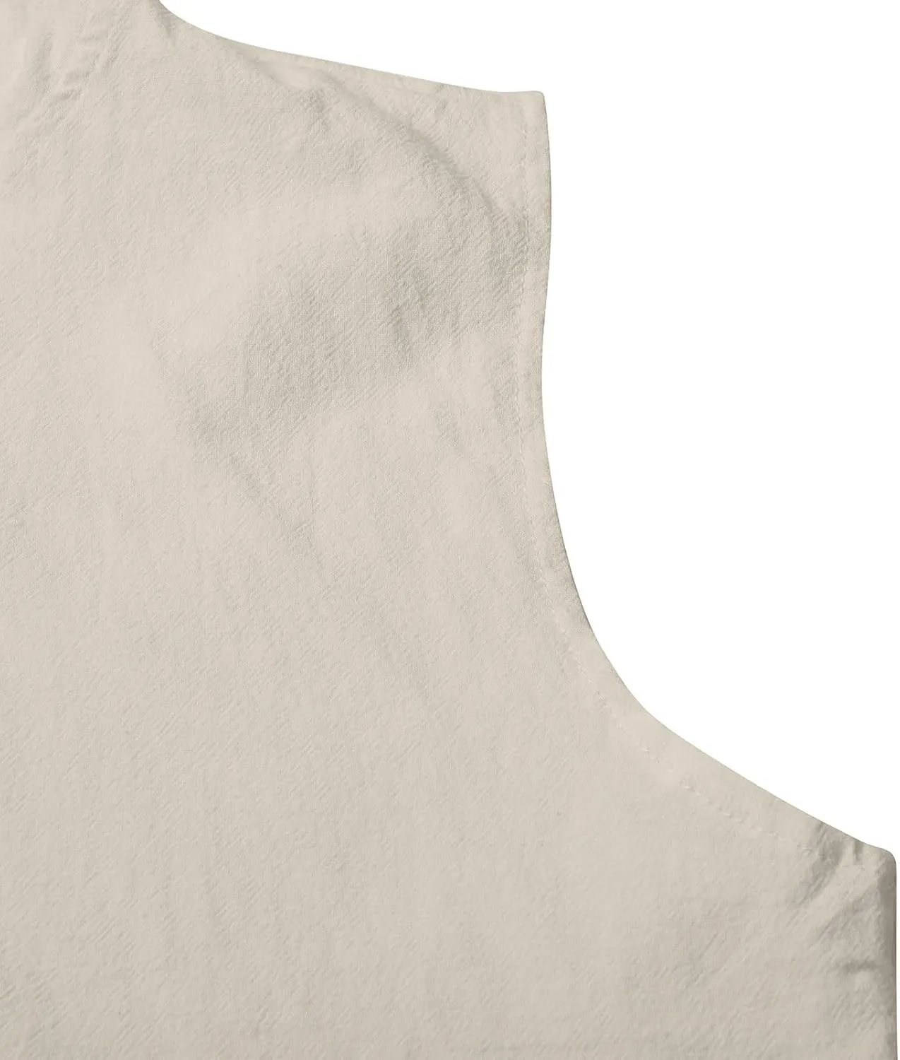 Cotton Linen Sleeveless Hoodies for Men Summer Casual Lightweight Button Down Drawstring Workout Hooded Tank Tops