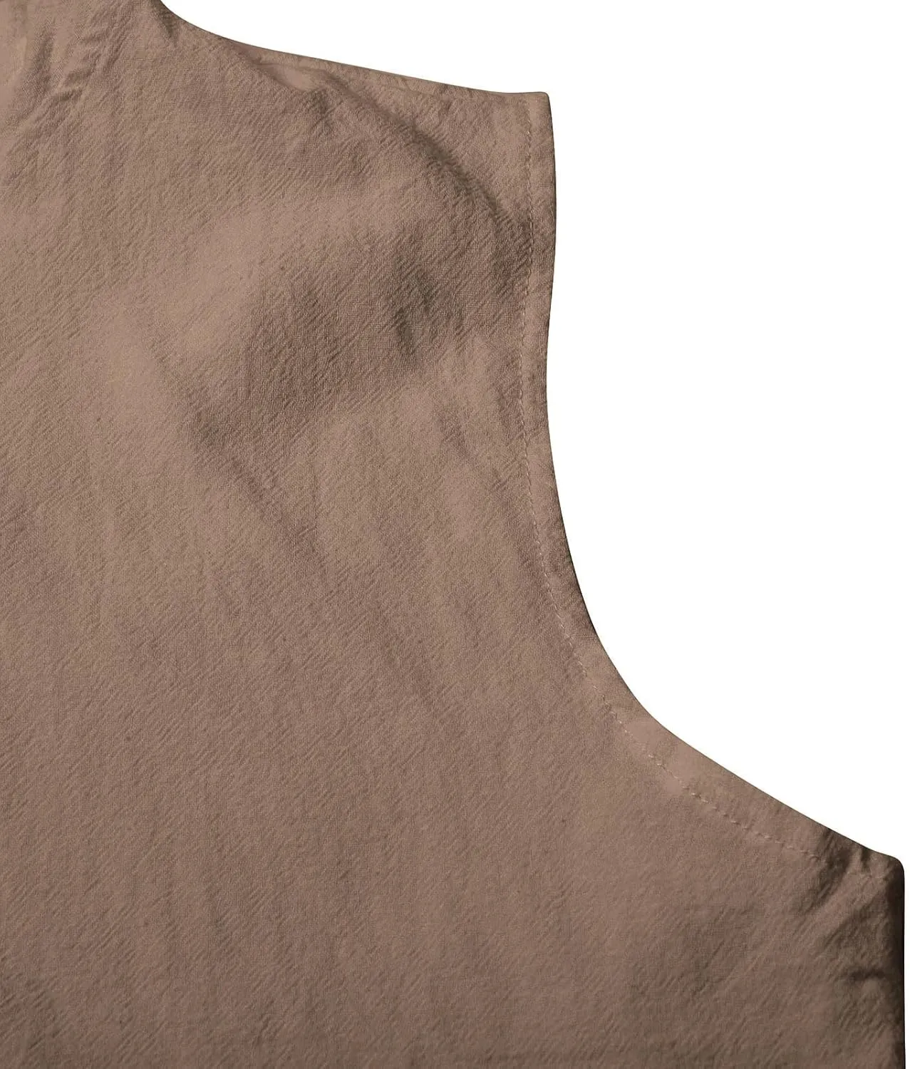 Cotton Linen Sleeveless Hoodies for Men Summer Casual Lightweight Button Down Drawstring Workout Hooded Tank Tops