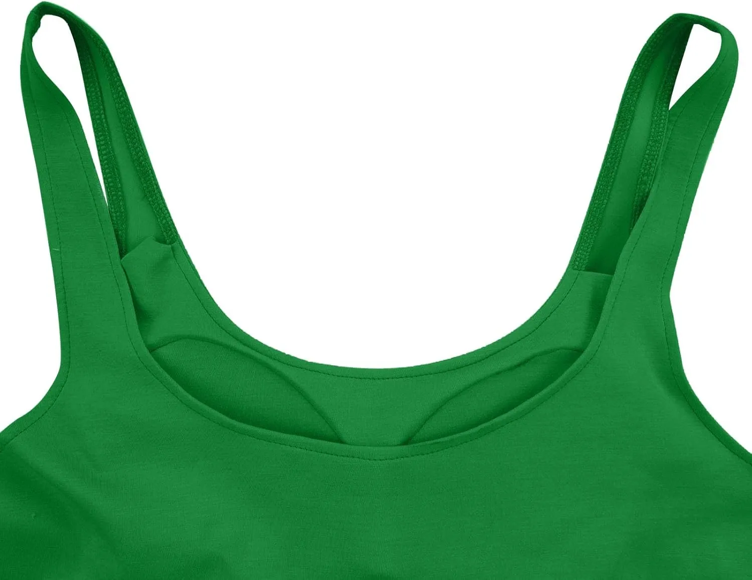 Cotton Tank Top with Built in Bra for Women, Seamless Muscle Athletic Yoga Tops Workout Shelf Bra Camisole Cami
