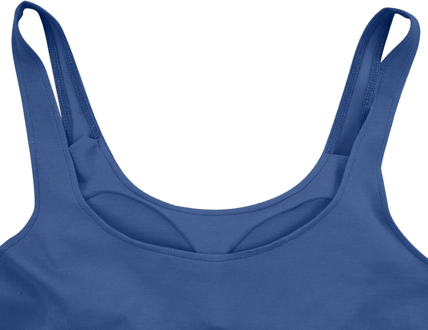 Cotton Tank Top with Built in Bra for Women, Seamless Muscle Athletic Yoga Tops Workout Shelf Bra Camisole Cami