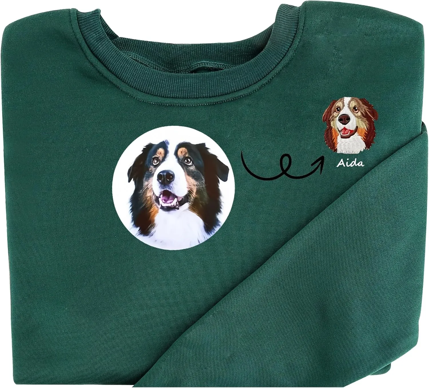Custom Embroidered Roman Numeral Hoodies,Matching Hoodies For Couples,Custom Pet Face Hoodies Design Your Own