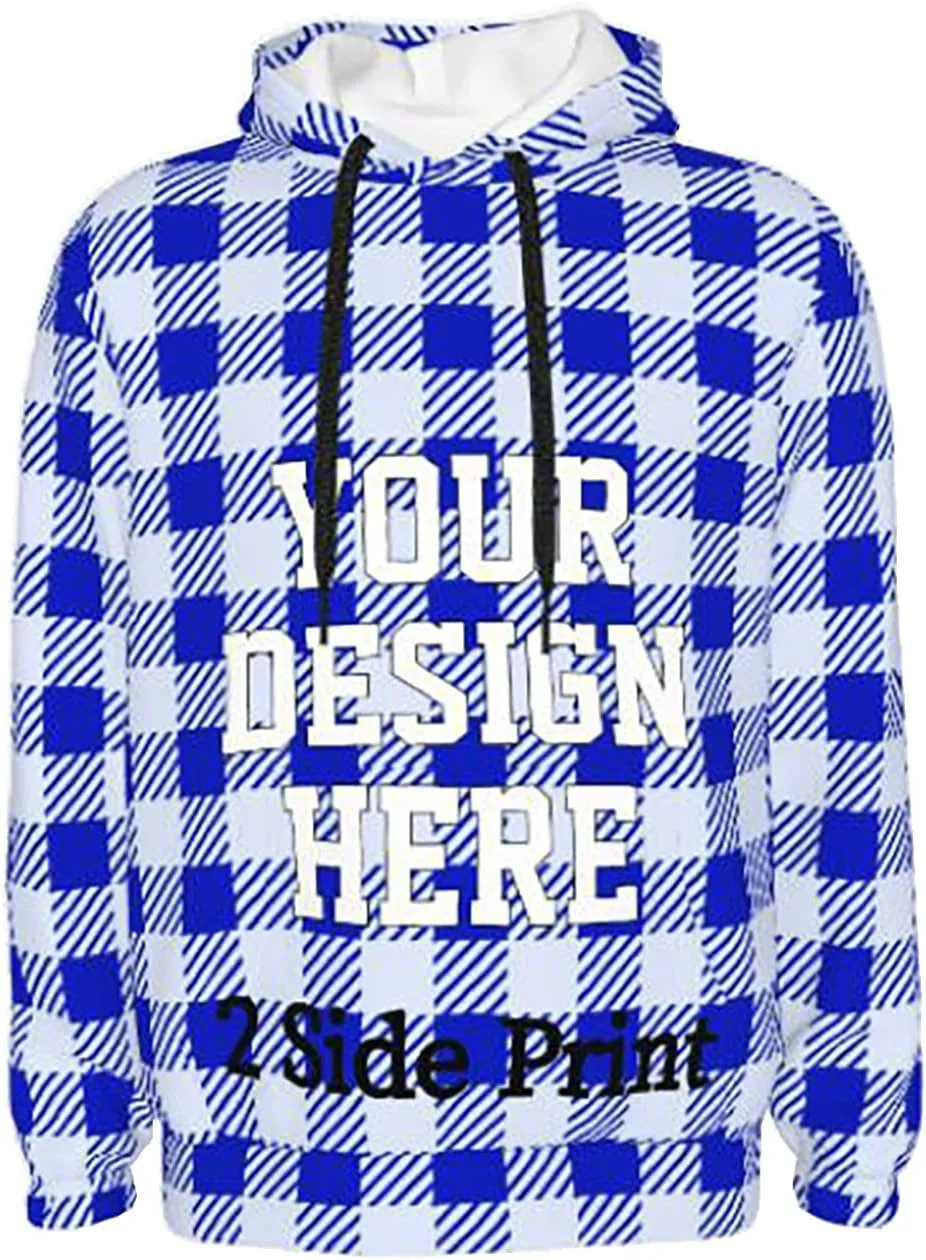 Custom Hoodie Design Your Own Hoodies Add Your Own Name Picture Text Black Personalized Hoodies