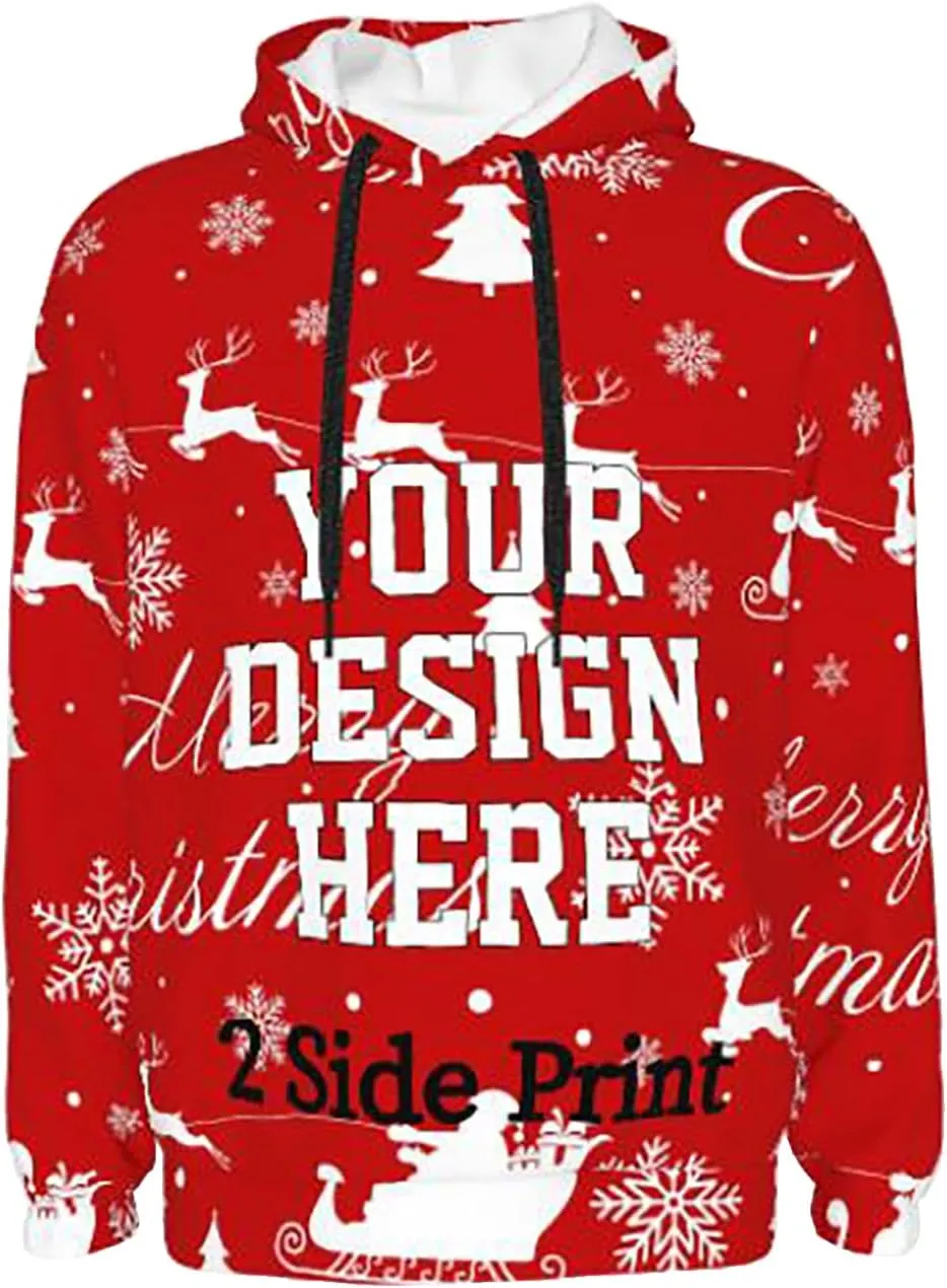 Custom Hoodie Design Your Own Hoodies Add Your Own Name Picture Text Black Personalized Hoodies