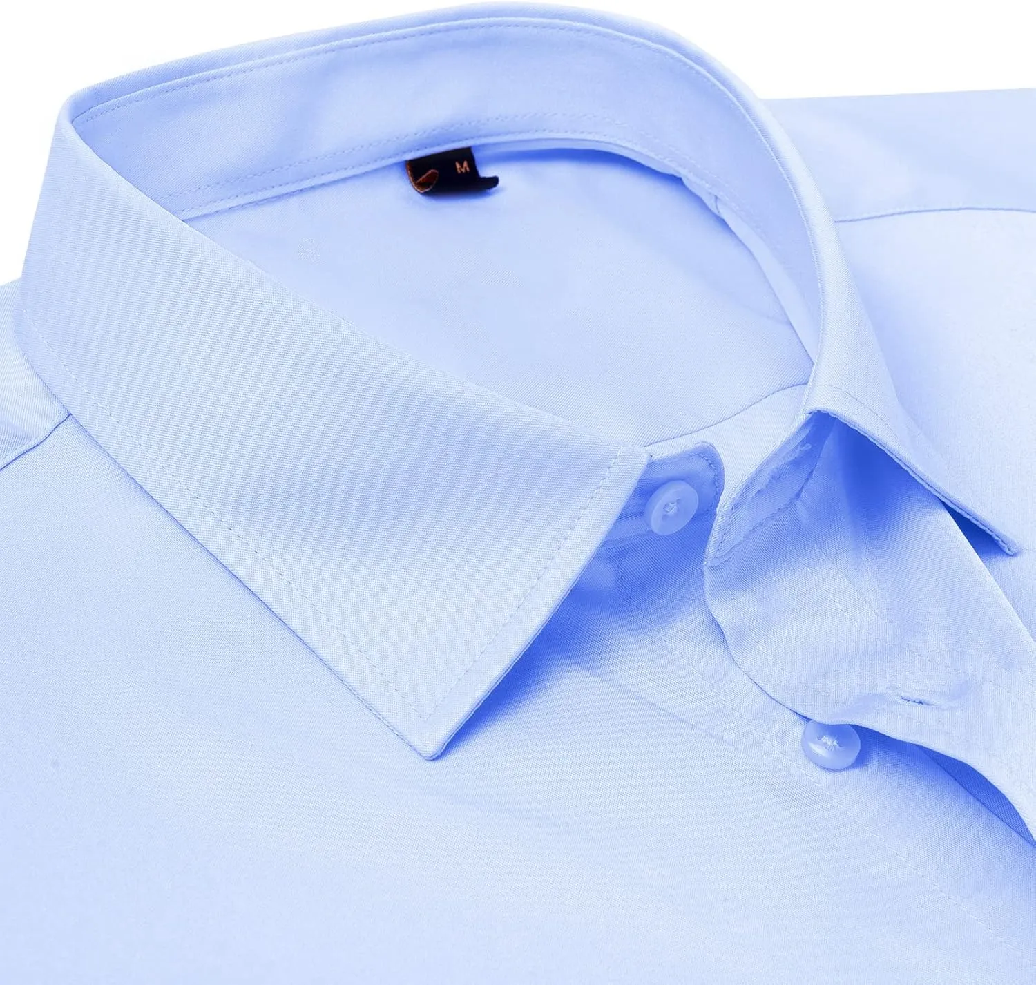 DEMEANOR Mens Dress Shirts Long Sleeve Dress Shirts for Men Slim Fit Button Down Shirts Big and Tall Button Up Shirts