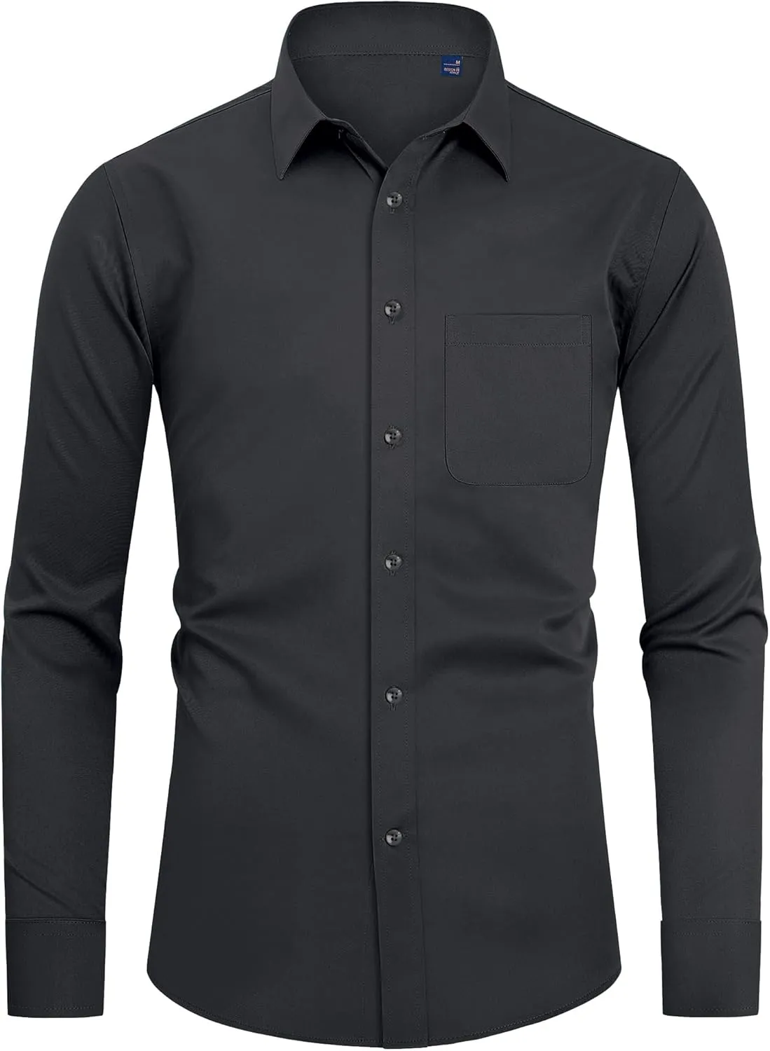DEMEANOR Mens Dress Shirts Long Sleeve Dress Shirts for Men Slim Fit Button Down Shirts Big and Tall Button Up Shirts