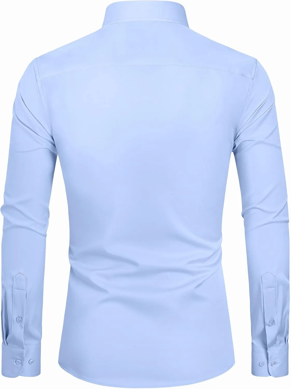 DEMEANOR Mens Dress Shirts Long Sleeve Dress Shirts for Men Slim Fit Button Down Shirts Big and Tall Button Up Shirts