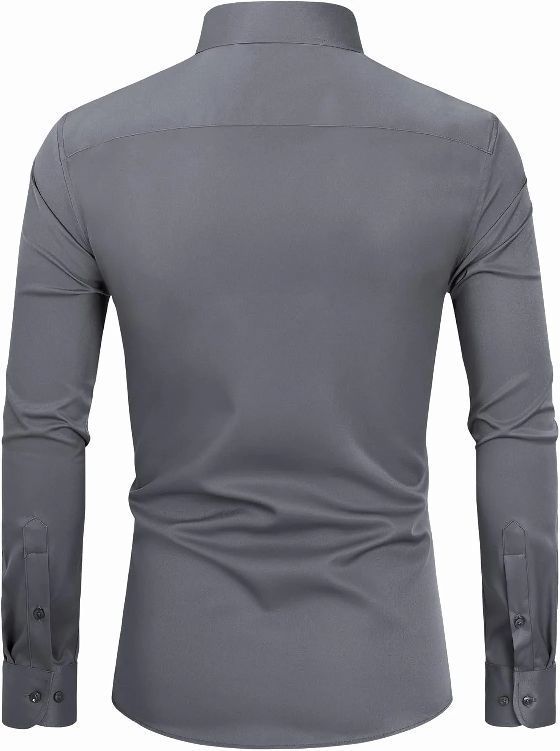 DEMEANOR Mens Dress Shirts Long Sleeve Dress Shirts for Men Slim Fit Button Down Shirts Big and Tall Button Up Shirts