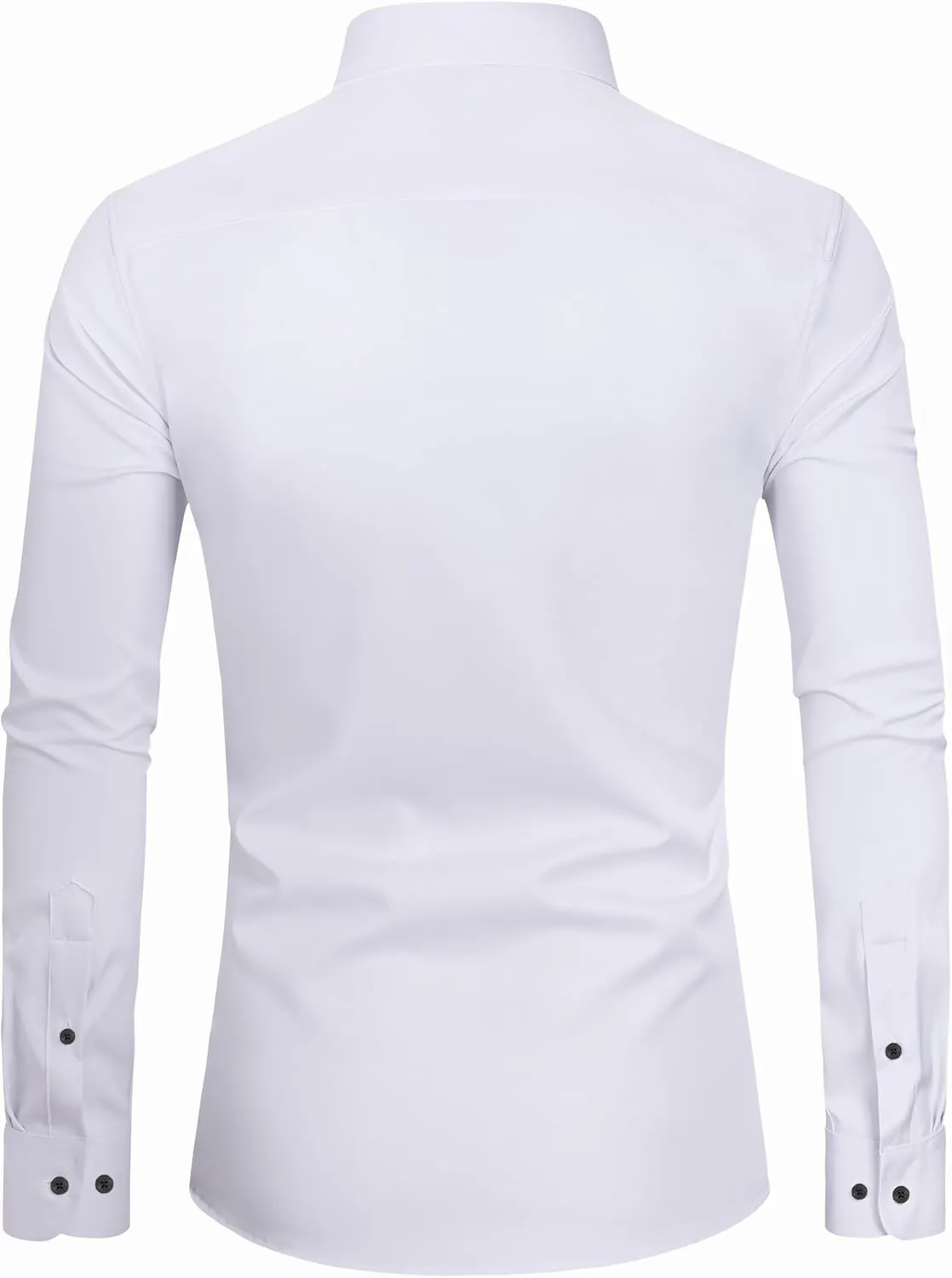 DEMEANOR Mens Dress Shirts Long Sleeve Dress Shirts for Men Slim Fit Button Down Shirts Big and Tall Button Up Shirts