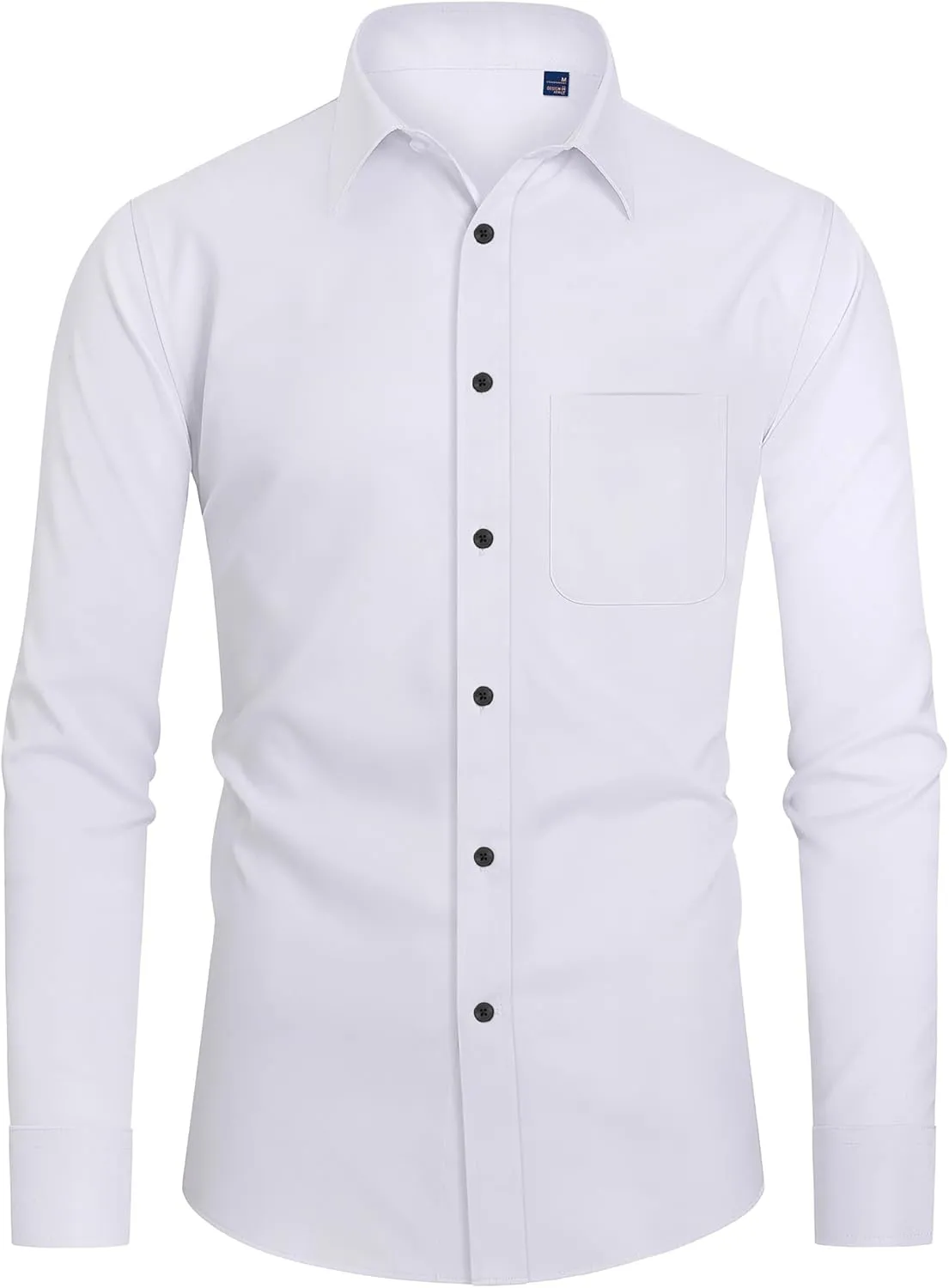 DEMEANOR Mens Dress Shirts Long Sleeve Dress Shirts for Men Slim Fit Button Down Shirts Big and Tall Button Up Shirts