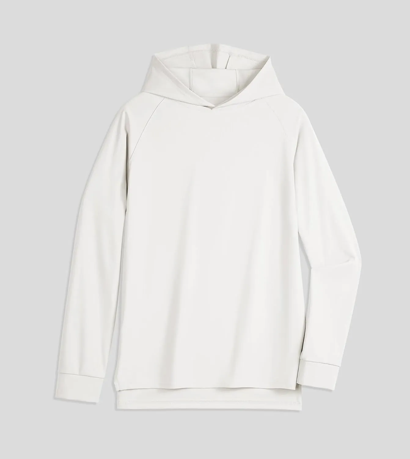 Fioboc Active Hoodies Smoothblend Split Curve Hem Pullover Sweatshirts Lightweight Moisture-wicking Hoodies S-4XL