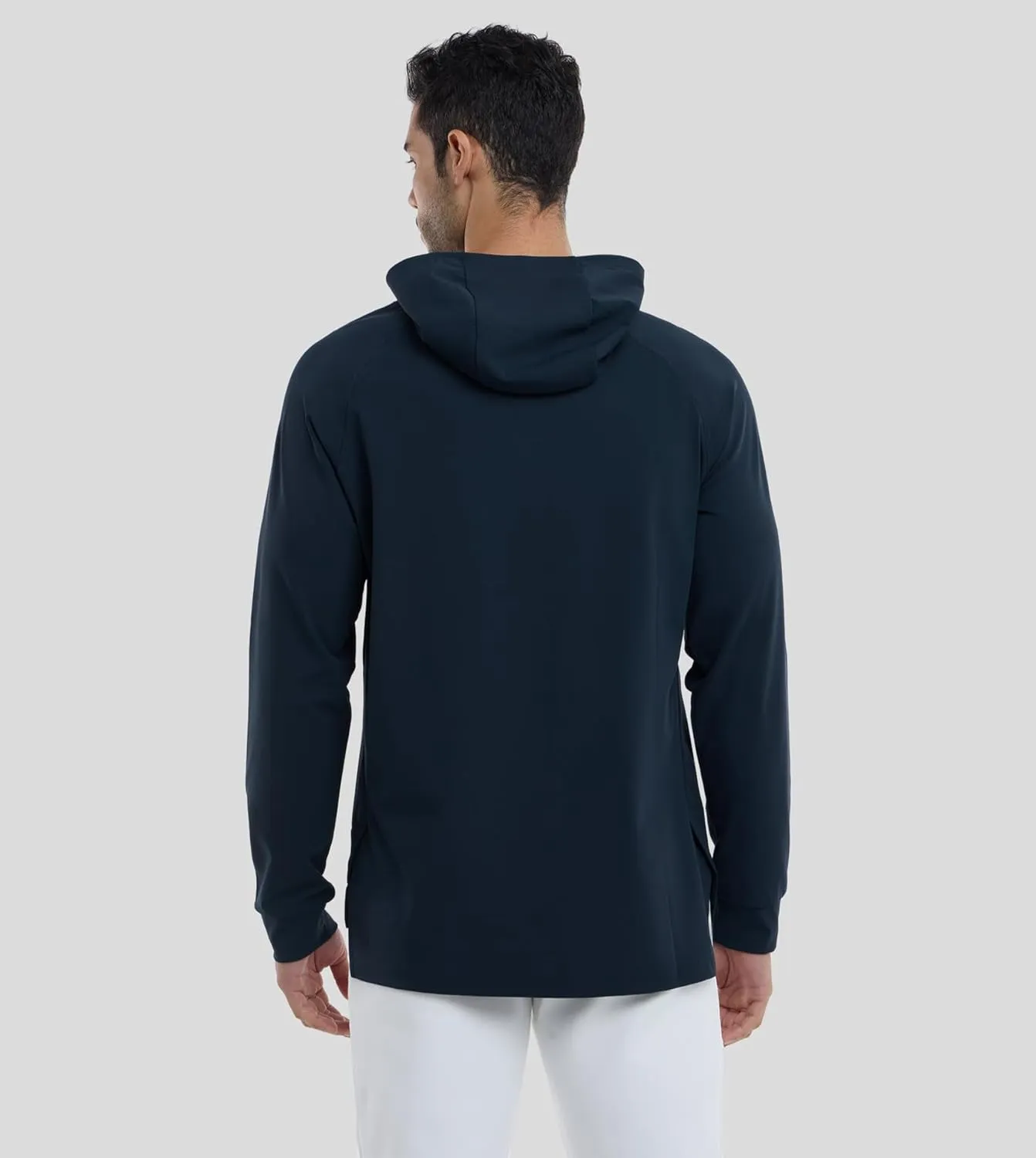 Fioboc Active Hoodies Smoothblend Split Curve Hem Pullover Sweatshirts Lightweight Moisture-wicking Hoodies S-4XL