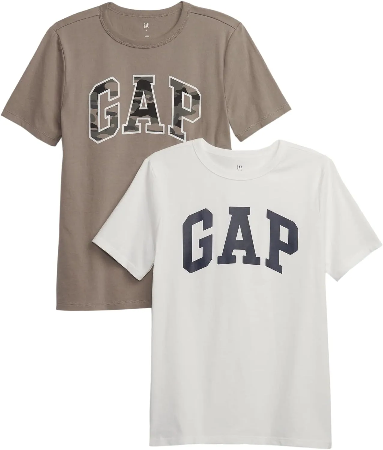 GAP Boys' 2-Pack Short Sleeve Logo Tee T-Shirt