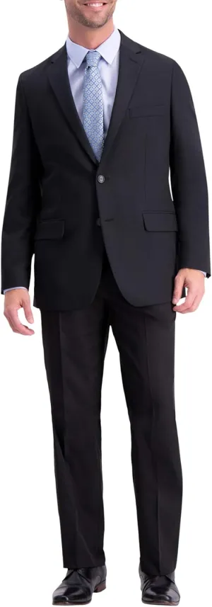 Haggar Men's The Active Series Stretch Classic Fit Suit Separate Pant Regular and Big & Tall Sizes