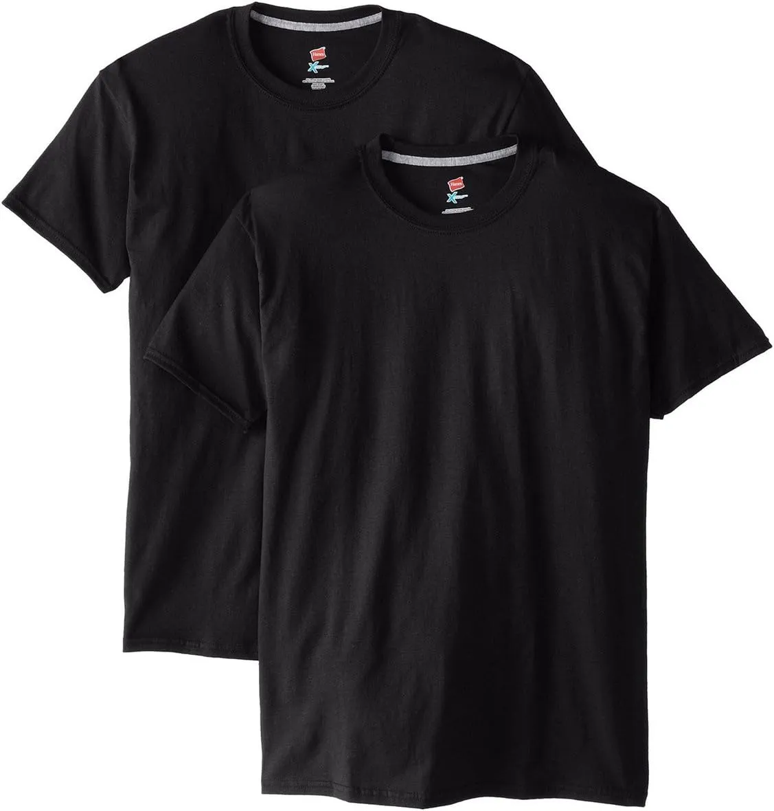 Hanes Men's 2 Pack X-Temp Performance T-Shirt, Black, X-Large