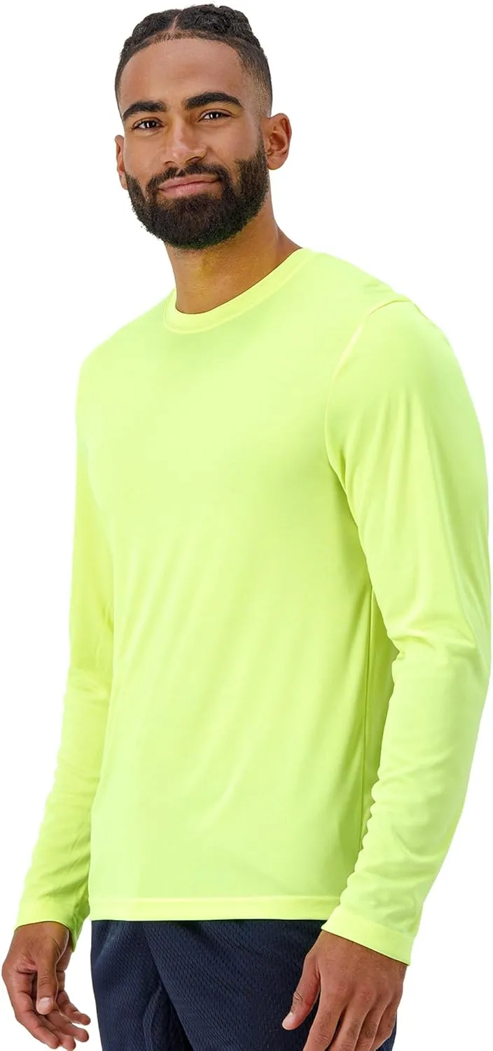 Hanes Men's Cool Dri Long Sleeve Performance T-Shirt, Moisture-Wicking Tee, 40  UPF Protection, 2 Or 4 Pack