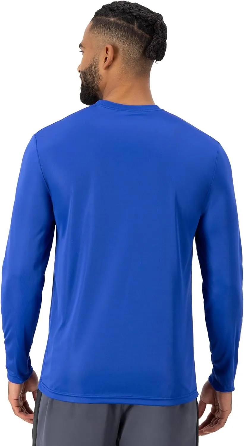 Hanes Men's Cool Dri Long Sleeve Performance T-Shirt, Moisture-Wicking Tee, 40  UPF Protection, 2 Or 4 Pack