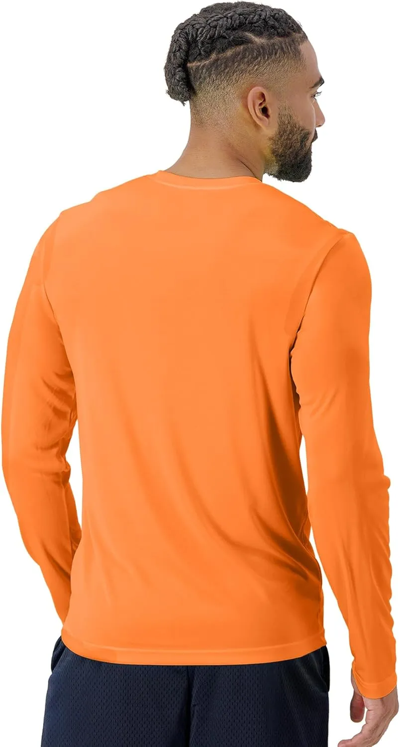 Hanes Men's Cool Dri Long Sleeve Performance T-Shirt, Moisture-Wicking Tee, 40  UPF Protection, 2 Or 4 Pack