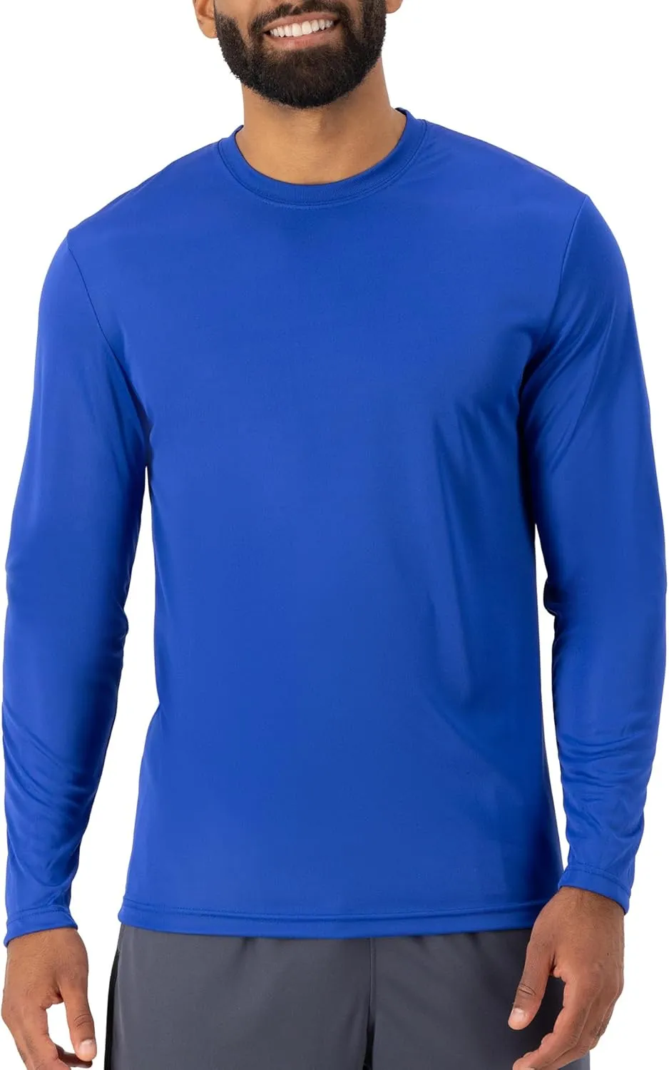 Hanes Men's Cool Dri Long Sleeve Performance T-Shirt, Moisture-Wicking Tee, 40  UPF Protection, 2 Or 4 Pack