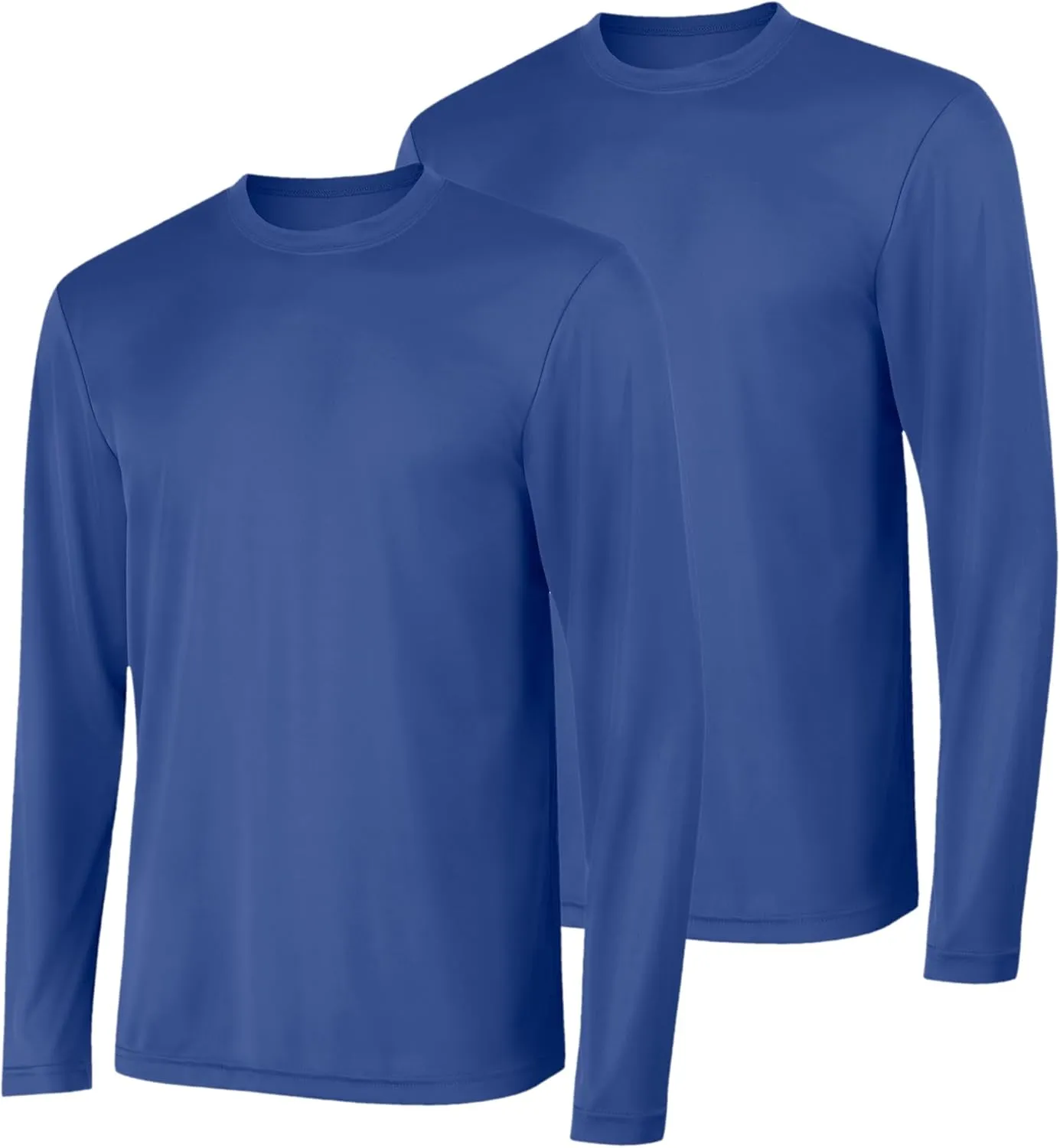 Hanes Men's Cool Dri Long Sleeve Performance T-Shirt, Moisture-Wicking Tee, 40  UPF Protection, 2 Or 4 Pack