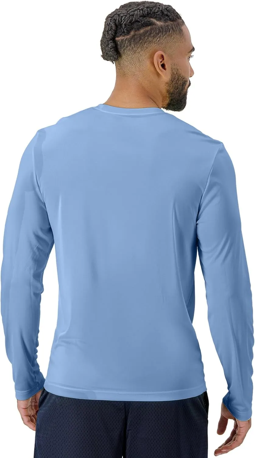 Hanes Men's Cool Dri Long Sleeve Performance T-Shirt, Moisture-Wicking Tee, 40  UPF Protection, 2 Or 4 Pack