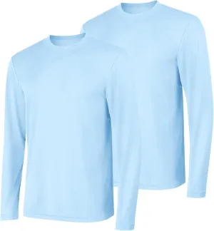 Hanes Men's Cool Dri Long Sleeve Performance T-Shirt, Moisture-Wicking Tee, 40  UPF Protection, 2 Or 4 Pack