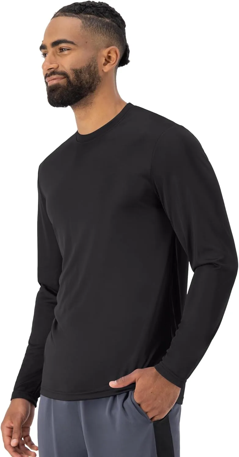 Hanes Sport Men's Long-Sleeve T-Shirt Pack, Cool DRI Moisture-Wicking Performance T-Shirts, Performance Tee, 2-Pack