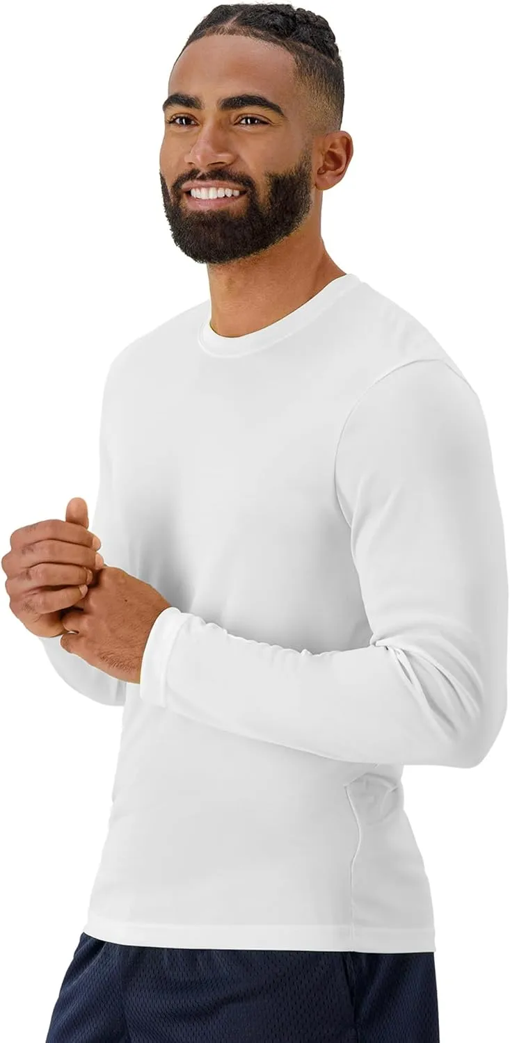 Hanes Sport Men's Long-Sleeve T-Shirt Pack, Cool DRI Moisture-Wicking Performance T-Shirts, Performance Tee, 2-Pack