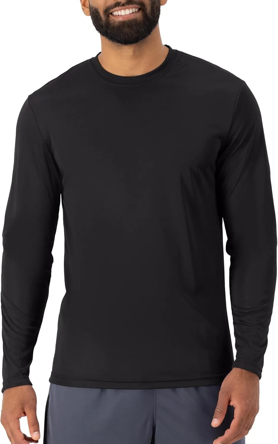 Hanes Sport Men's Long-Sleeve T-Shirt Pack, Cool DRI Moisture-Wicking Performance T-Shirts, Performance Tee, 2-Pack