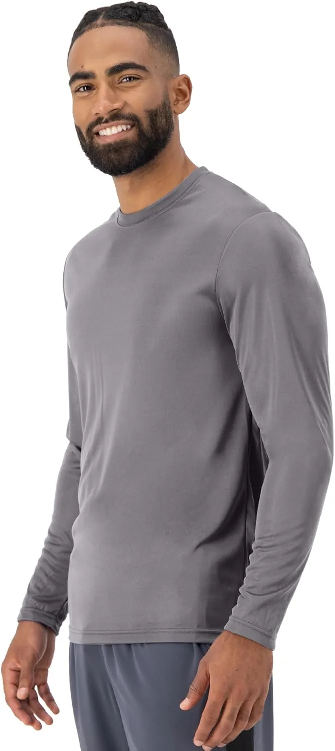 Hanes Sport Men's Long-Sleeve T-Shirt Pack, Cool DRI Moisture-Wicking Performance T-Shirts, Performance Tee, 2-Pack