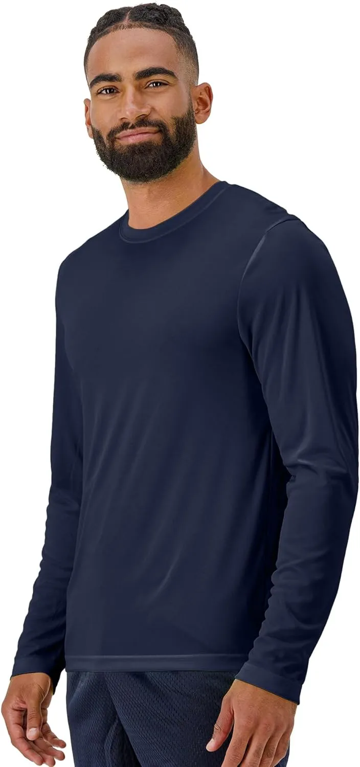 Hanes Sport Men's Long-Sleeve T-Shirt Pack, Cool DRI Moisture-Wicking Performance T-Shirts, Performance Tee, 2-Pack