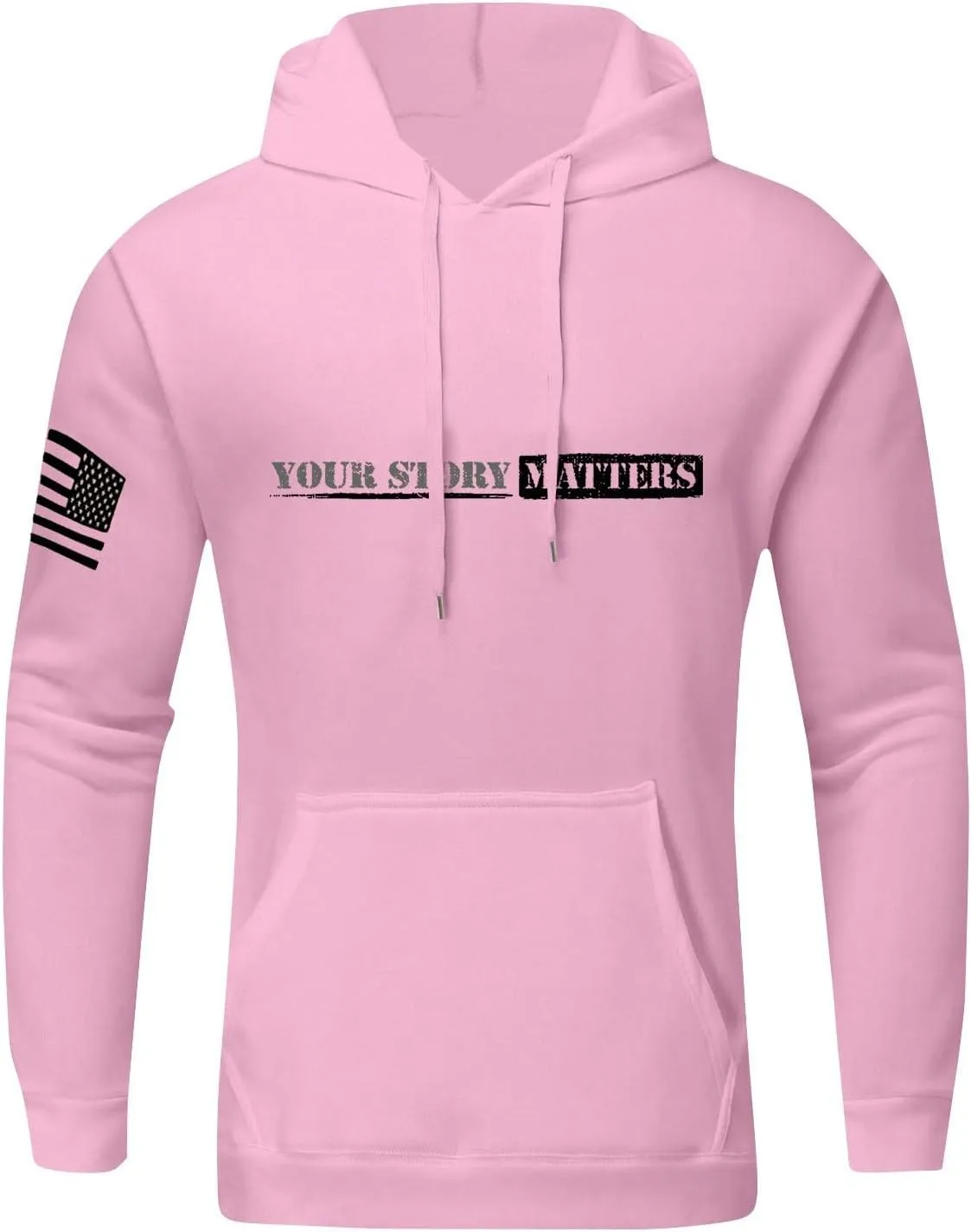 Hoodies for Men Drawstring Long Sleeve Hoodies Geometric Texture Soild Color Sweatshirt Trendy Pullover Tops