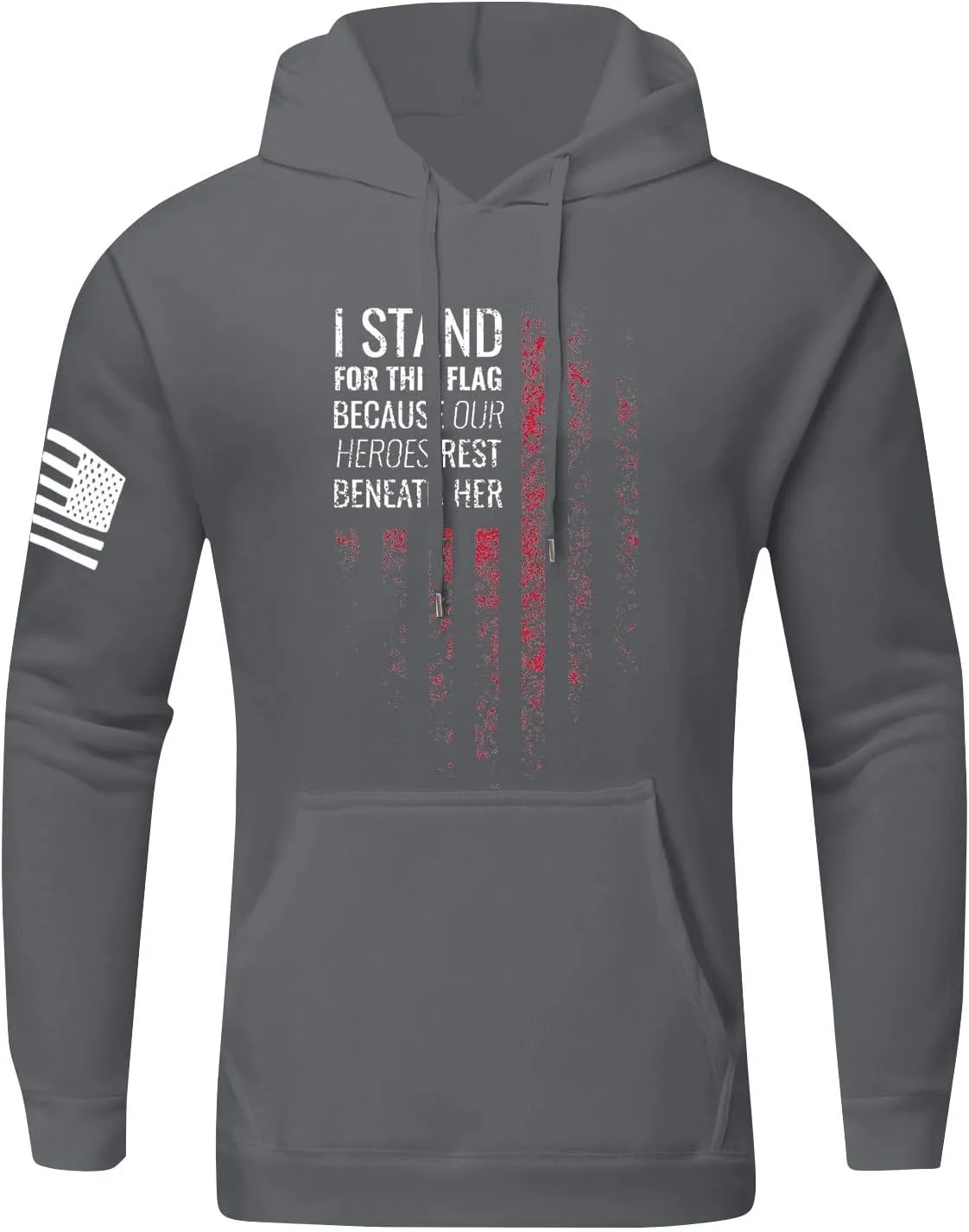 Hoodies for Men Drawstring Long Sleeve Hoodies Geometric Texture Soild Color Sweatshirt Trendy Pullover Tops