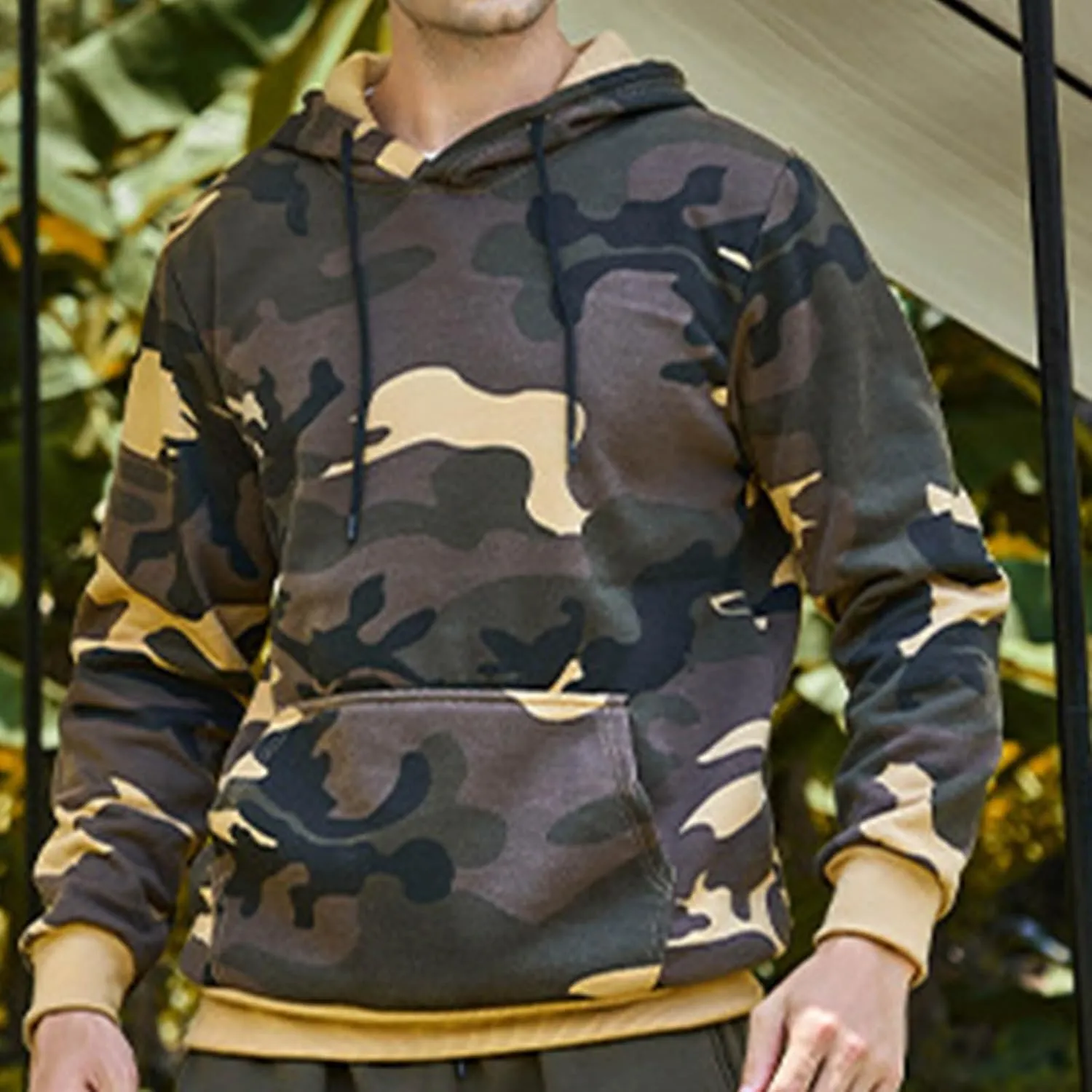 Hoodies for Men Soft Hooded Sweatshirts Training Long Sleeve Hoodies Patterned Fall Pullover Winter Shirts