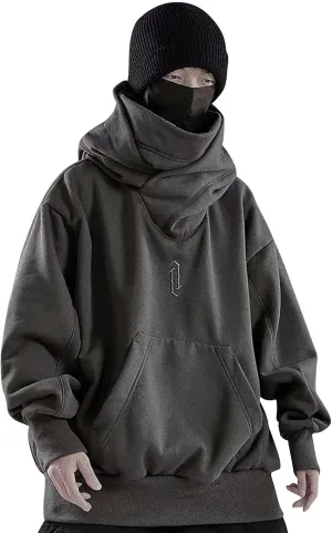 Hoodies For Men With Sayings Mens Trendy Designed Hoodies Turtleneck Drop Shoulder Oversized Sweatshirts For Men Hip Hop Streetwear Hoodies Men'S White Sweatshirt