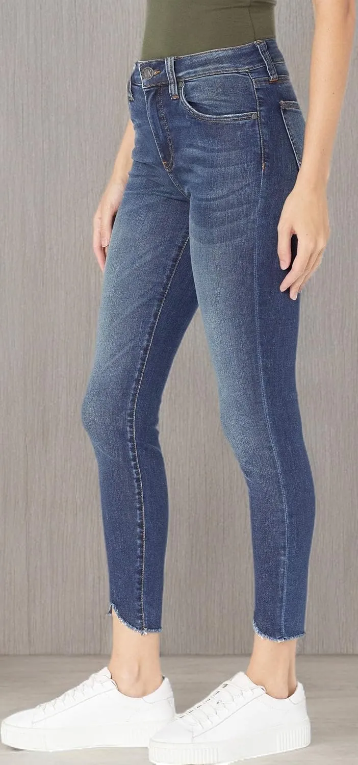 KUT from the Kloth™ Connie High-Rise Ankle Skinny Jeans for Women – Blended Fabric – Five Pockets