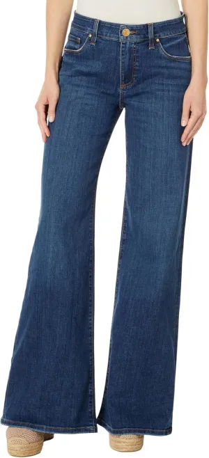 KUT from the Kloth Margo Mid Rise Wide Leg-Regular Hem in Quality - Jeans for Women - Bootcut Silhouette