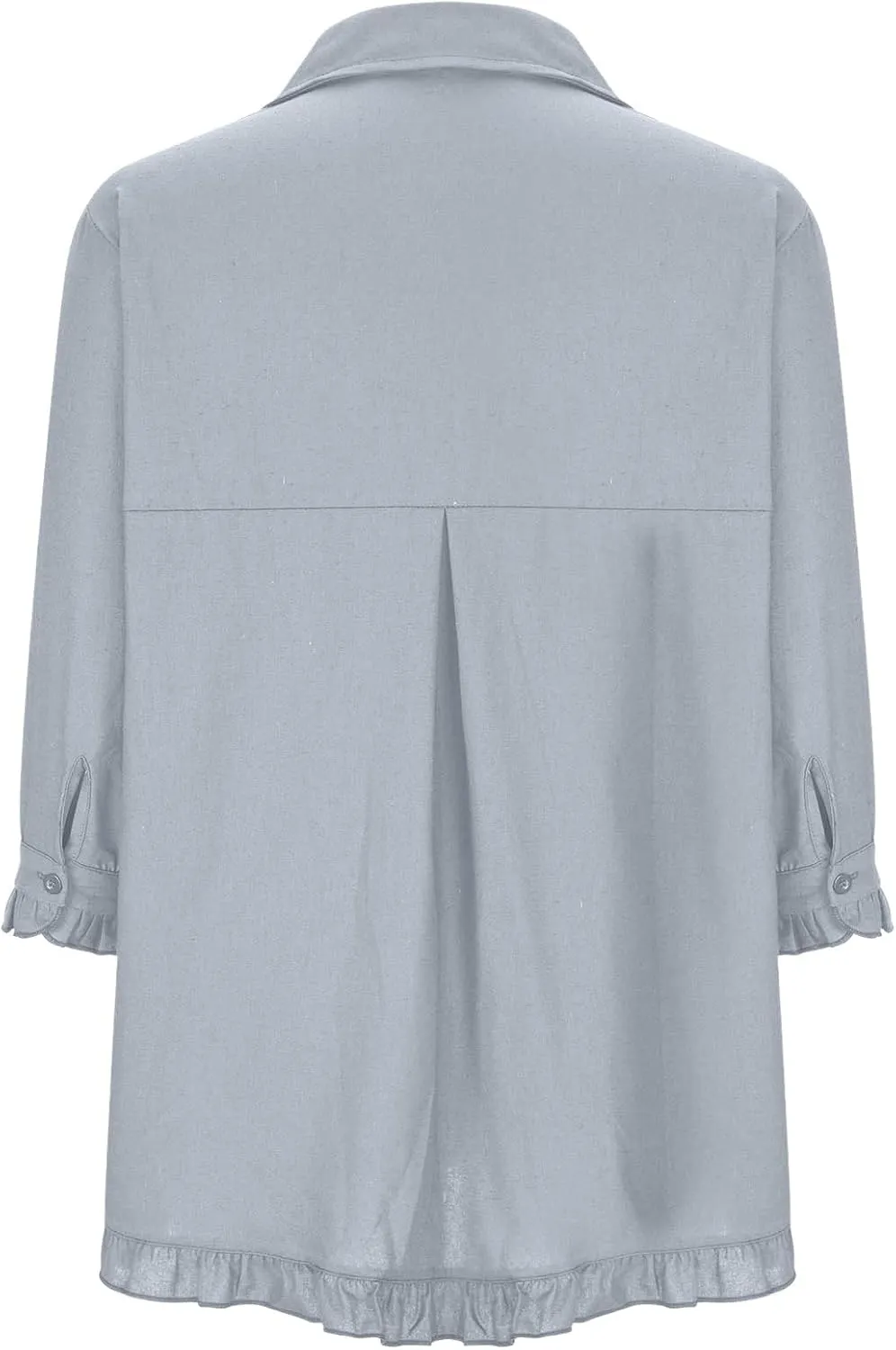 Linen Shirts for Women Casual Button Down Half Sleeve Tops Soft Lightweight Boho Summer Blouse Trendy Hawaii T-Shirt