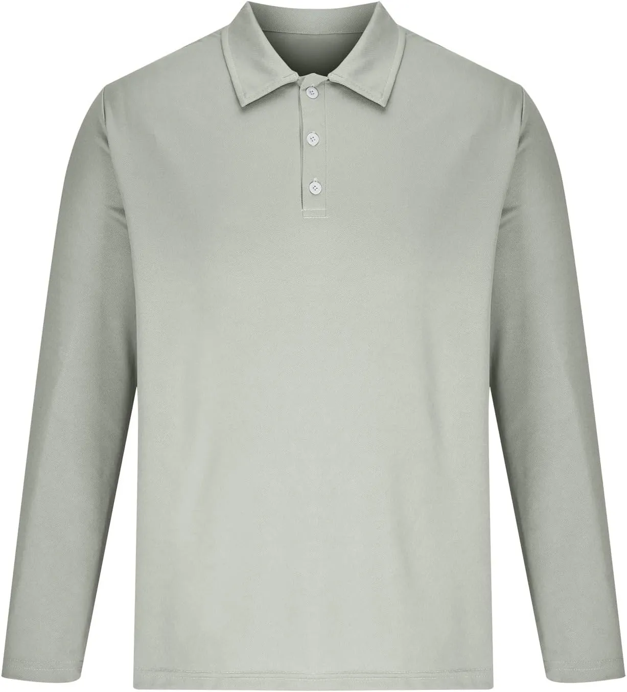 Long Sleeve Polo Shirt for Men Casual Workwear Office Outfit Regular Fit Performance Tee Fall Solid Stylish Tops