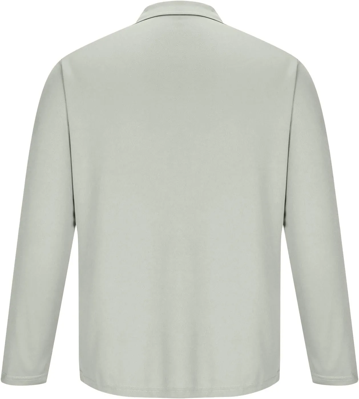 Long Sleeve Polo Shirt for Men Casual Workwear Office Outfit Regular Fit Performance Tee Fall Solid Stylish Tops