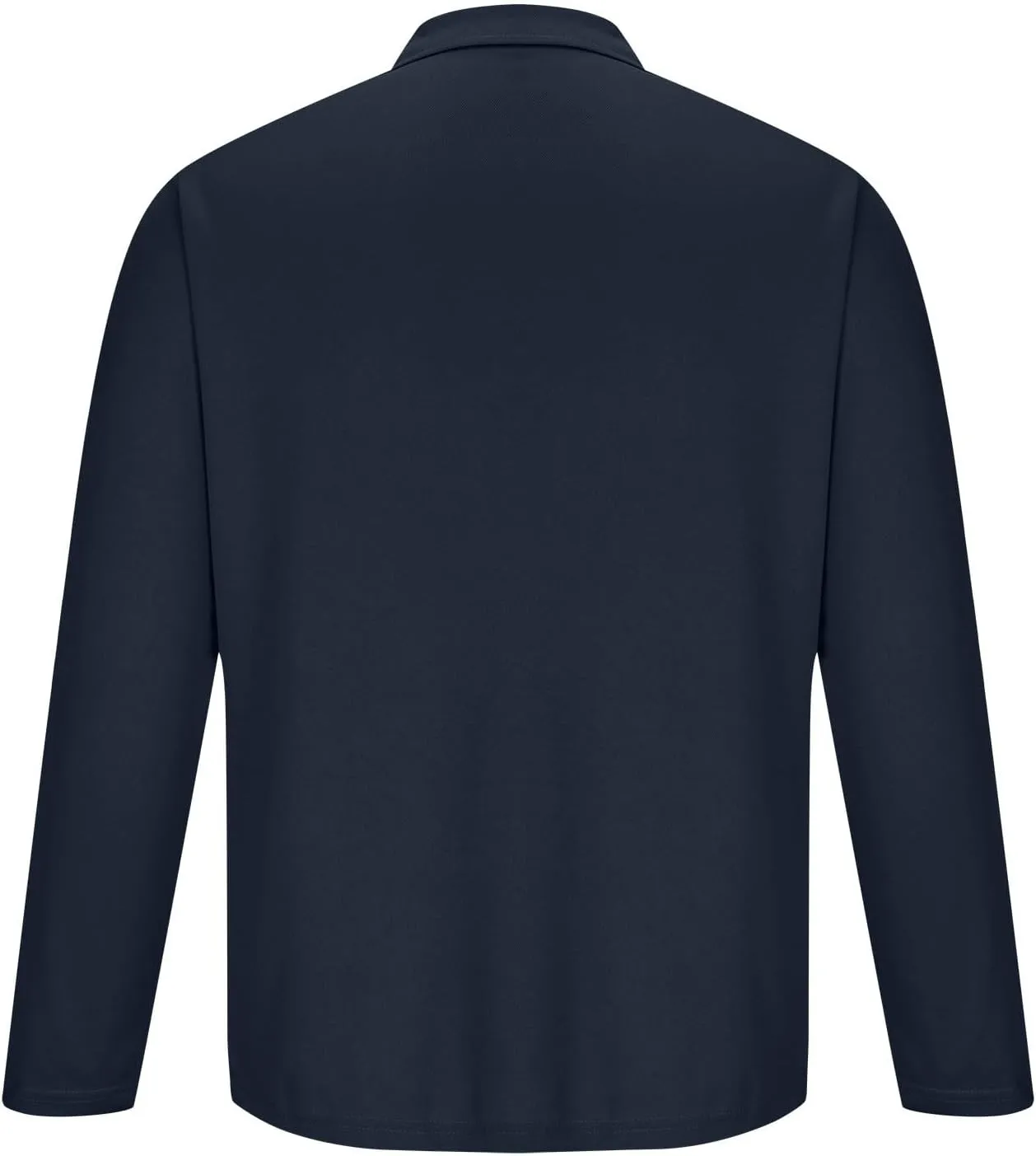 Long Sleeve Polo Shirt for Men Casual Workwear Office Outfit Regular Fit Performance Tee Fall Solid Stylish Tops