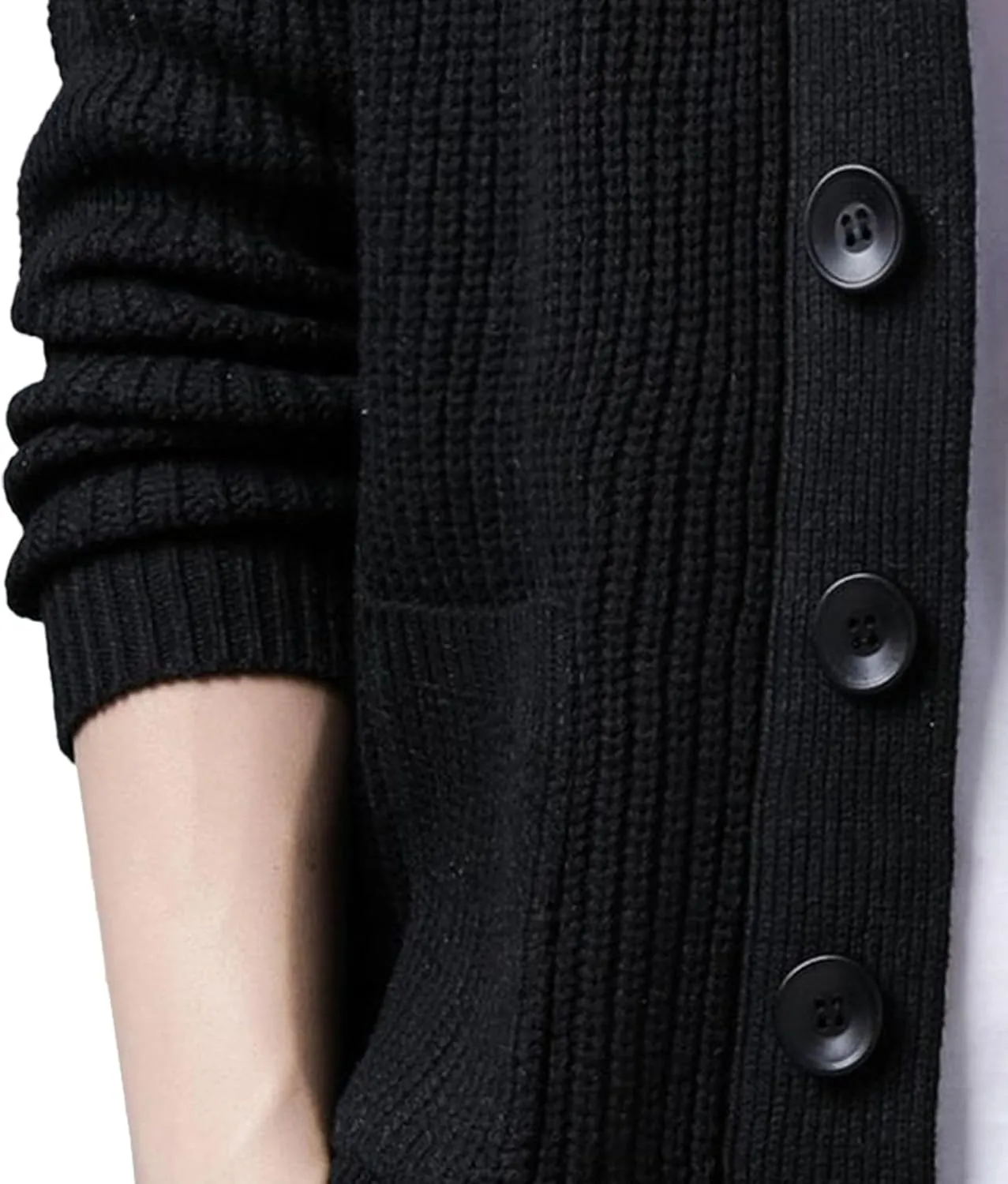 Men Button Down Casual Cardigans Slim Fit Shawl Collar Cardigans Sweater Shawl Collar Knit Cardigan Sweater