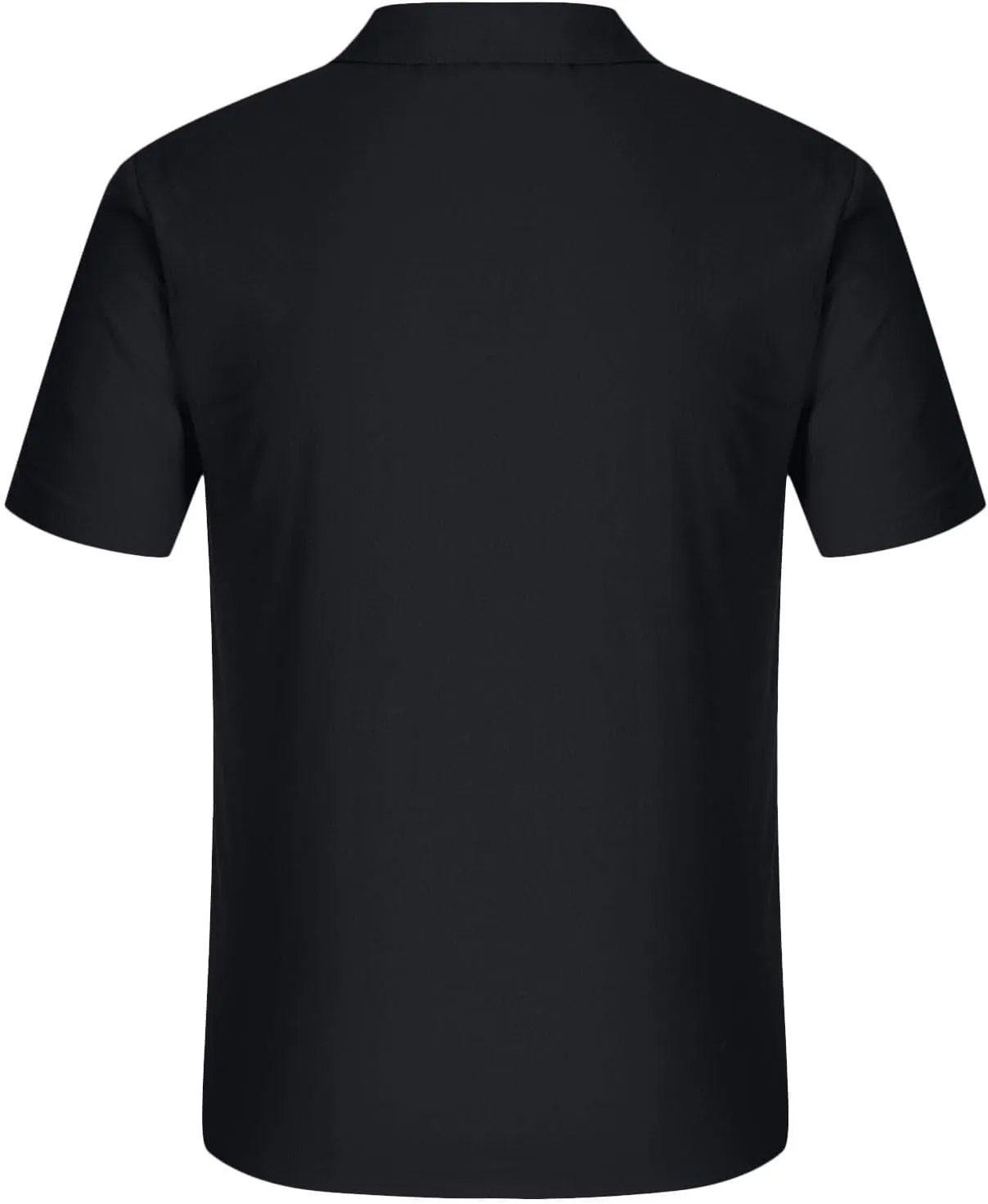 Mens Cotton Linen T-Shirts Shirts Casual Summer Beach Button Down Short Sleeve Shirts Business Work Office Dress Shirts