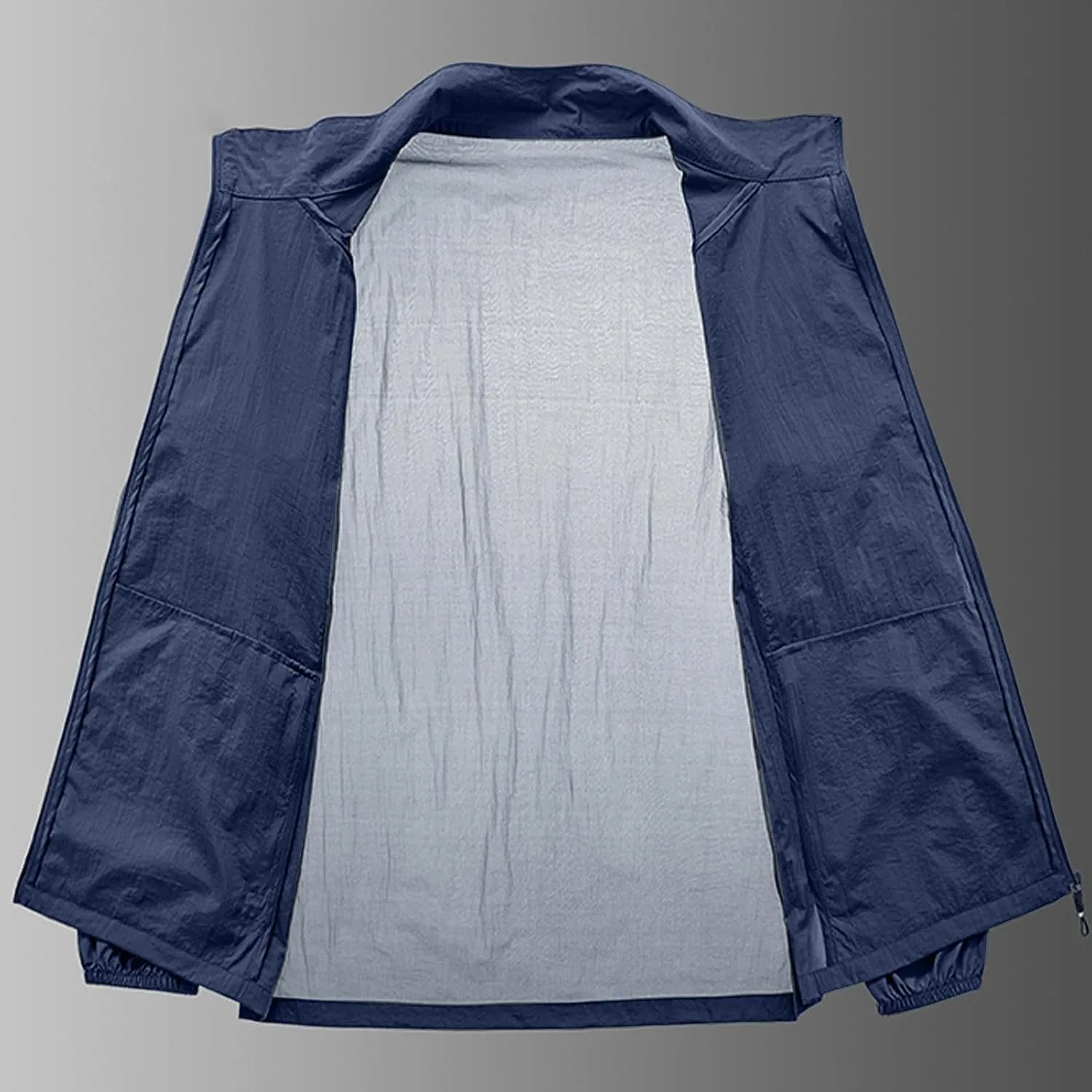 Mens Cycling Rain Jacket Outdoor Lightweight Waterproof Packable Soft Shell Windbreaker Jacket for Hiking Golf Running